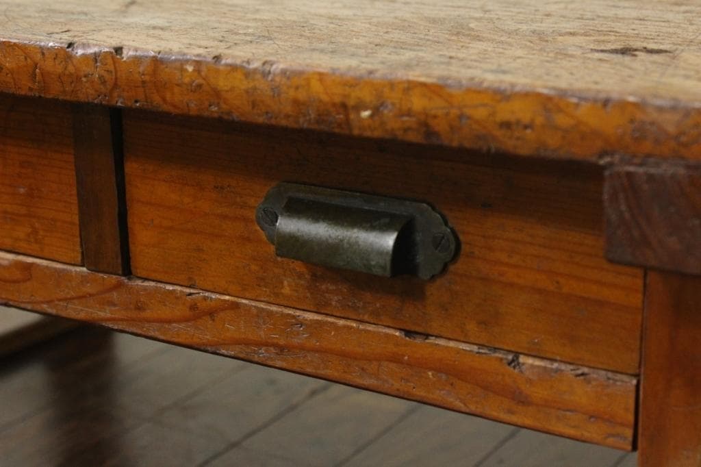 古い使い込まれた風合いが良い文机！古家具/古道具/テレビ台/帳場机/ローボード