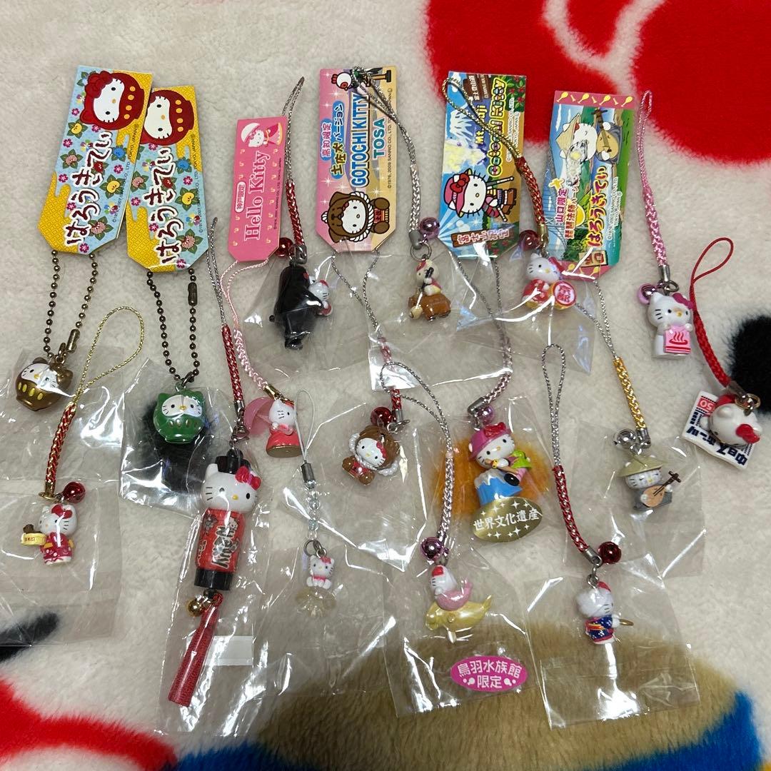 ハローキティ　ご当地根付け　ファスナーマスコット　ストラップ　キーホルダー　レア