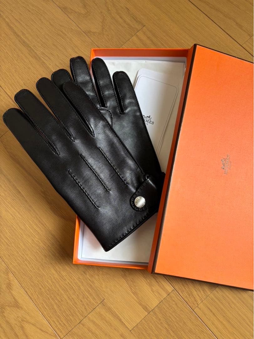 未使用　エルメス　レザー　グローブ　手袋