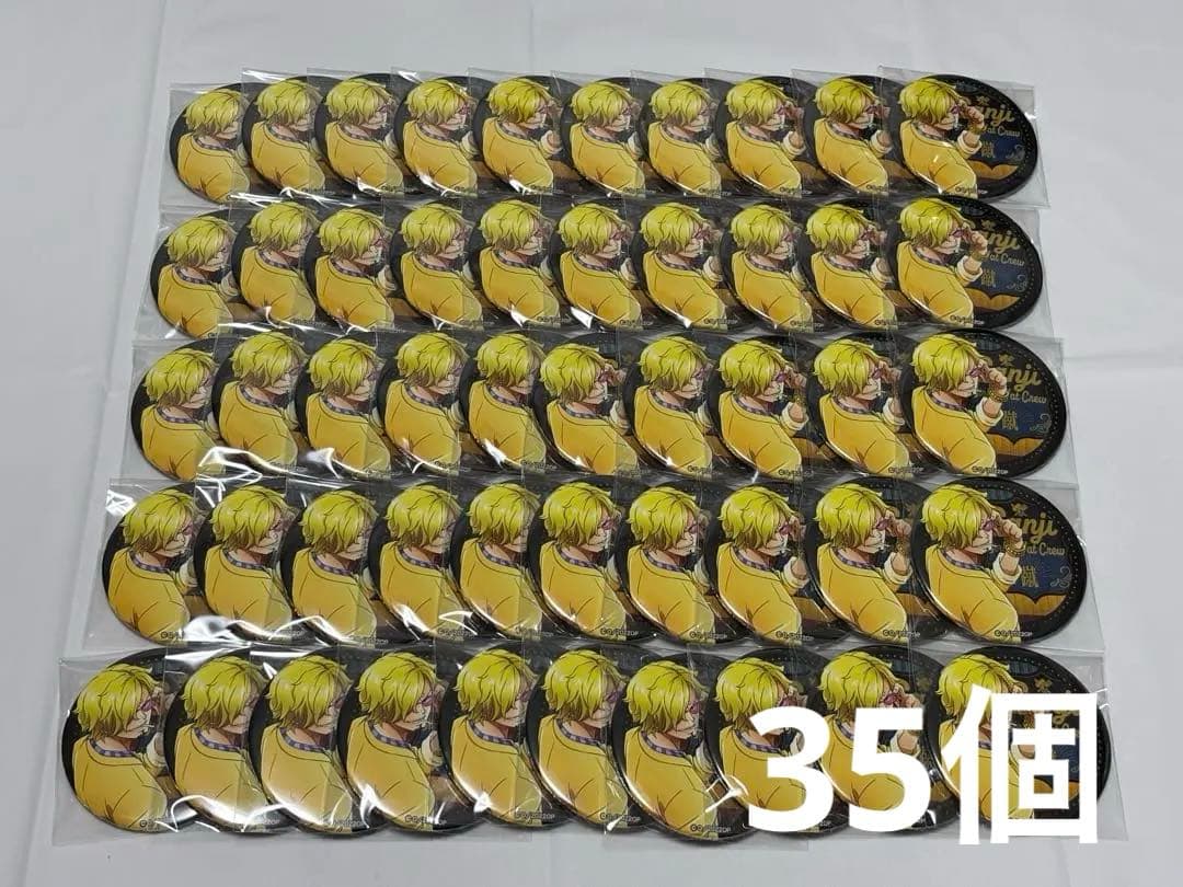 ワンピース 輩缶バッジ 弾23弾 RED サンジ 35個セット