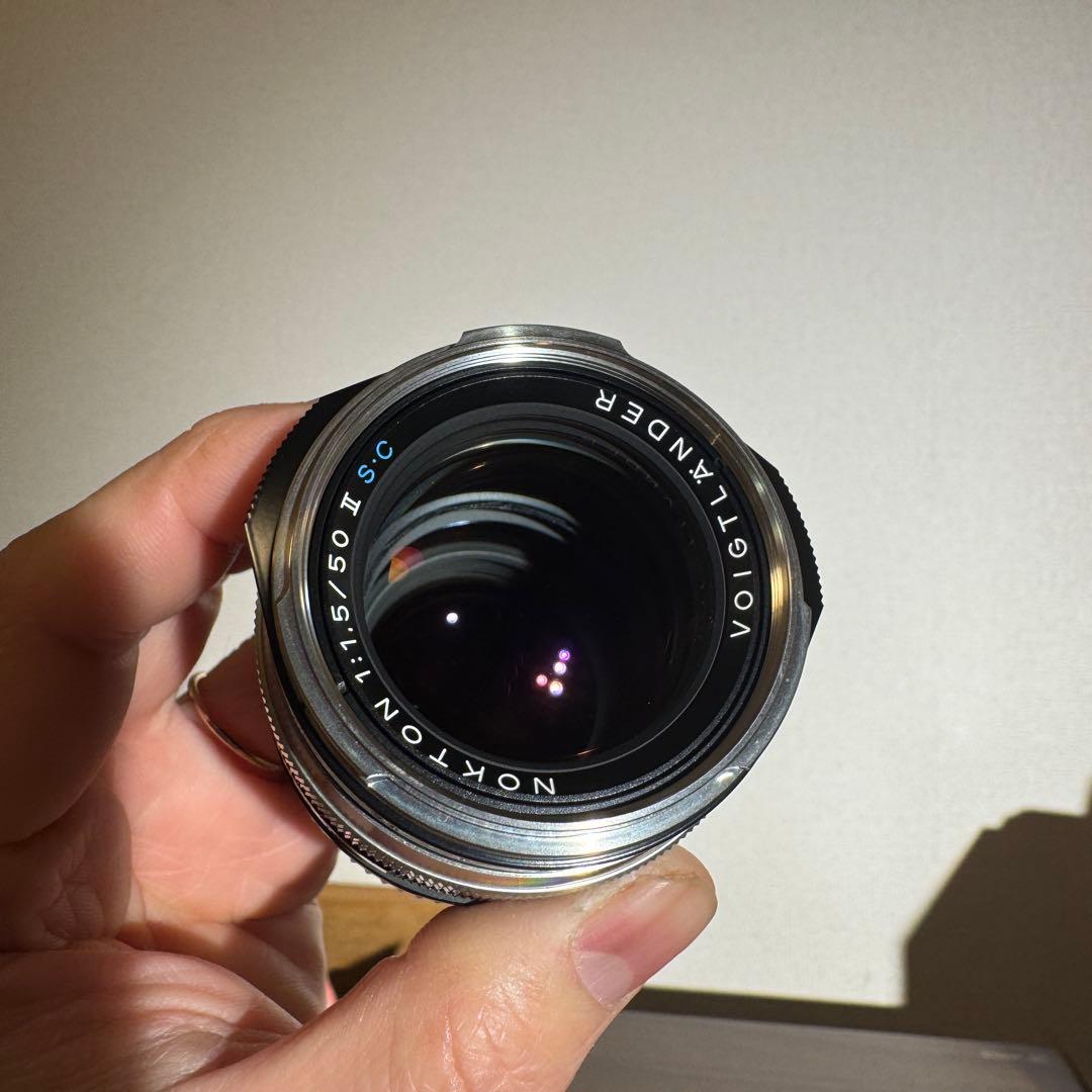 Voigtlander 50mm f1.5 II SC ニッケルメッキ仕上げ