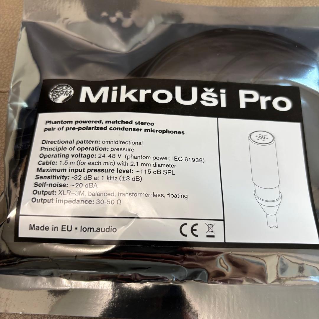 開封のみ LOM / MikroUsi Pro コンデンサーマイク
