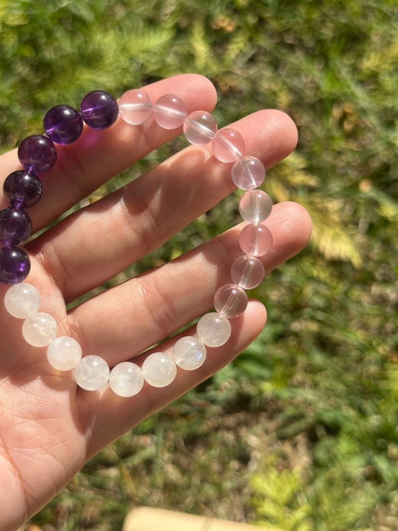 ユニドロブレスレット　パープル系