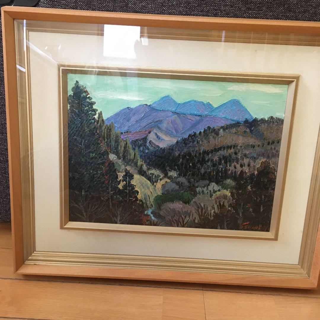 絵画　油絵　柴津　茂