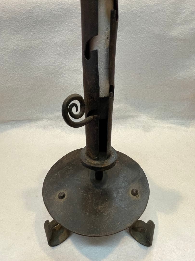 自在燭台（五段調節可能）和蝋燭　燭台