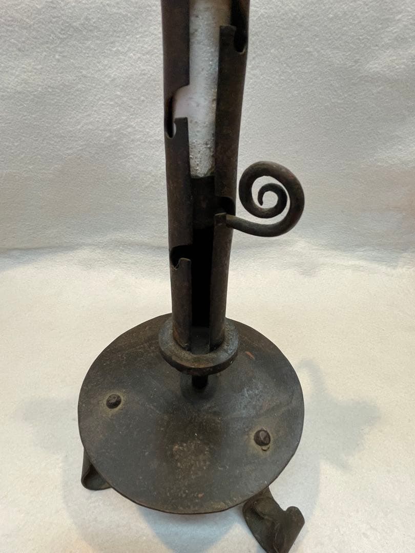 自在燭台（五段調節可能）和蝋燭　燭台