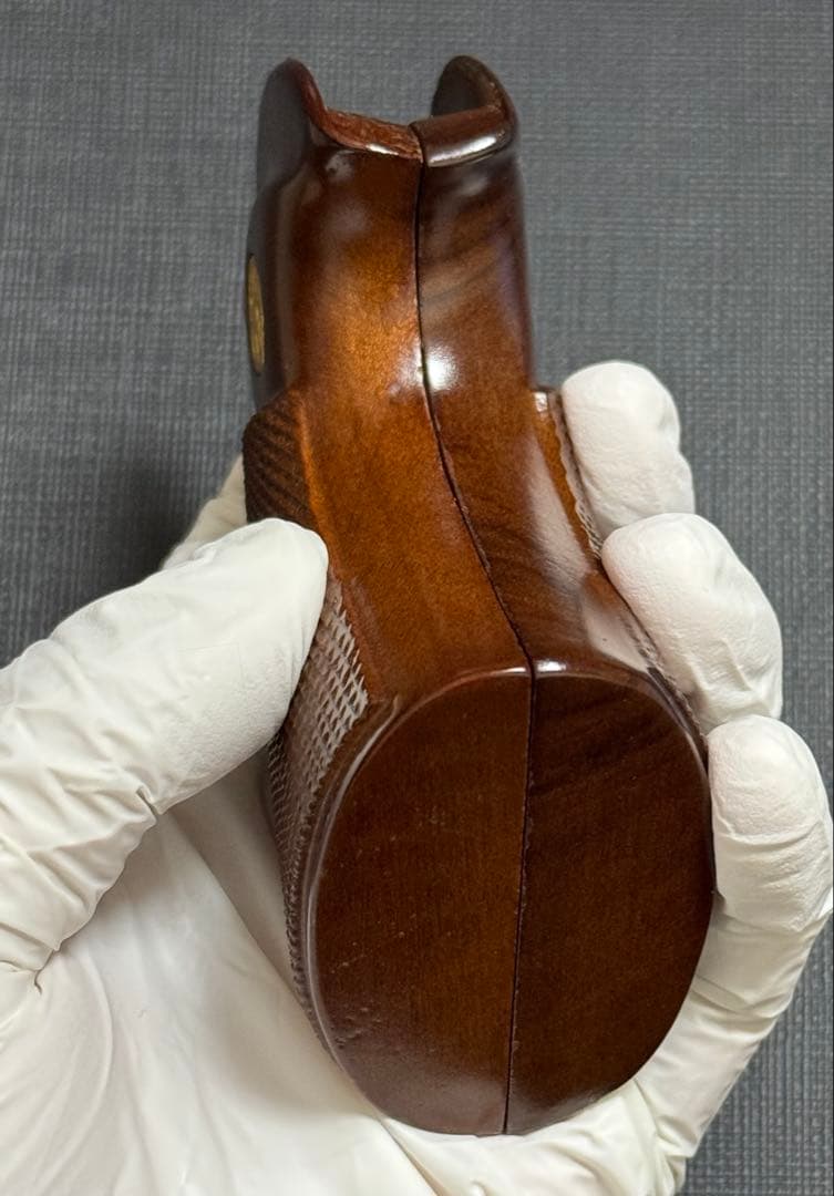 【実物】コルト社純正 パイソン 3rd 前期 木製グリップ スクリュー付き