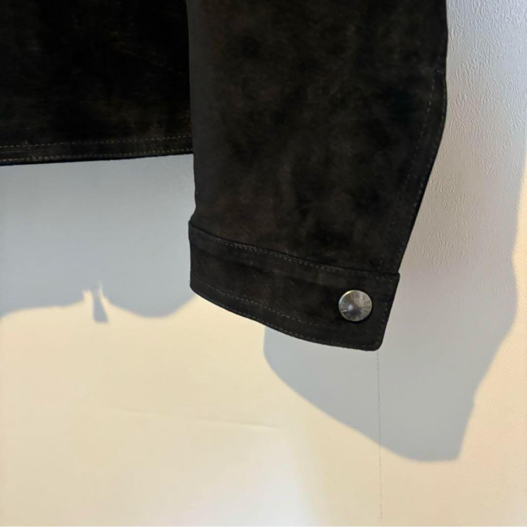 EMMETI シングルライダース JURIスウェード ブラック 48別注 未使用