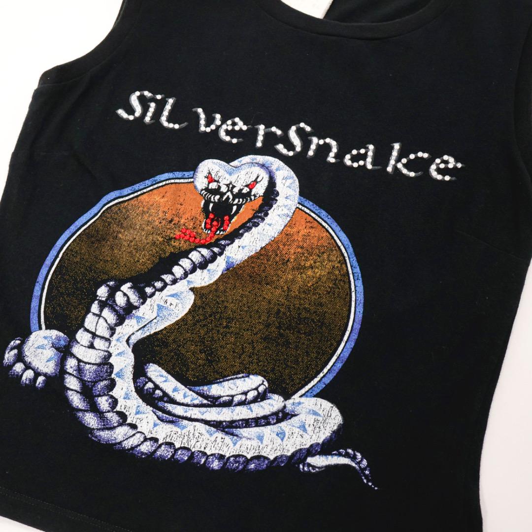 H1338◾️ドルチェ＆ガッバーナ　シルバースネーク　タンクトップTシャツ