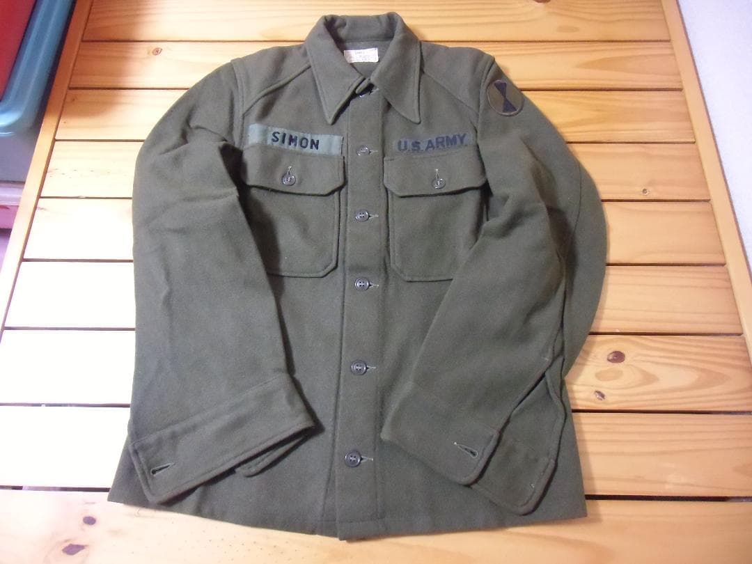 ★アメリカ軍＊陸軍＊日本人サイズ＊ＯＧ１０８/Ｍ５１防寒ウールシャツ（実物）
