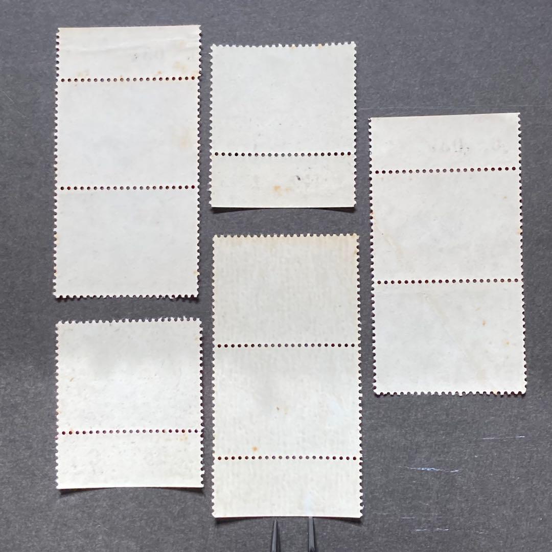 【未使用】中国切手　特40 養豚　5種完