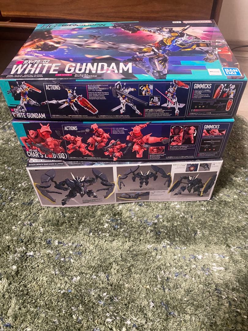 ガンプラ HG 白いガンダム シャア専用ザク(GQ) ガンダムザガン　セット