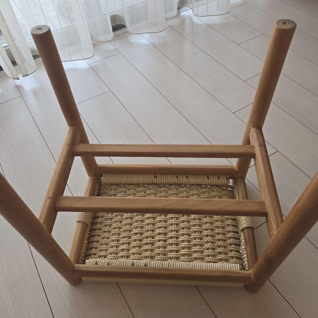 ナチュラル　ペーパーコード　ウッドスツール