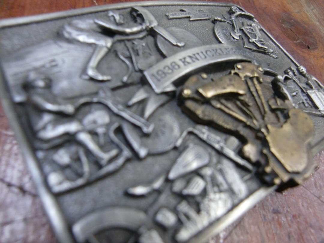 1983 ハーレーダビッドソン.バックル.1936ナックルヘット（当時物