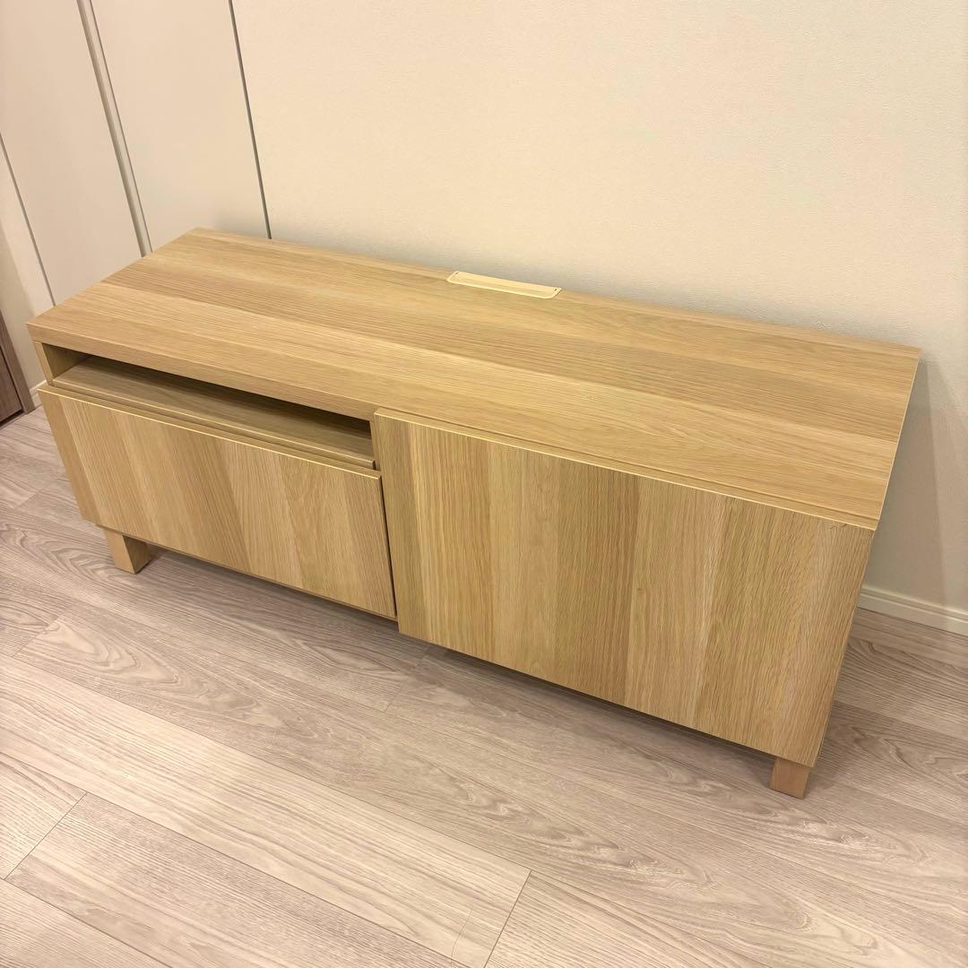 IKEA キャビネット収納 テレビ台 BESTA ベストー オークカラー