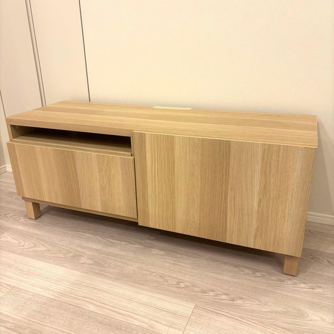 IKEA キャビネット収納 テレビ台 BESTA ベストー オークカラー