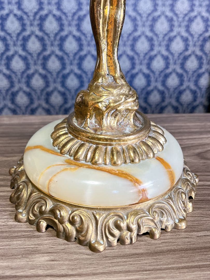 フランス製アンティーク　キャンドルスタンド　5灯　真鍮　ブラス製