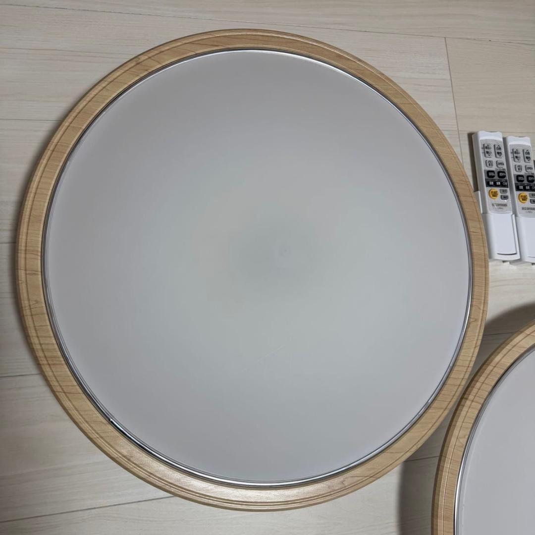 【2023年製】木目調　LEDシーリングライト 2個セット 調光調色