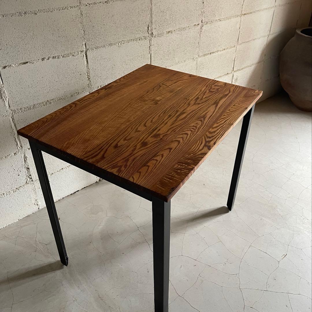 depeche アデペシュ　サイドテーブル　デスク　オーク無垢材　アイアン脚