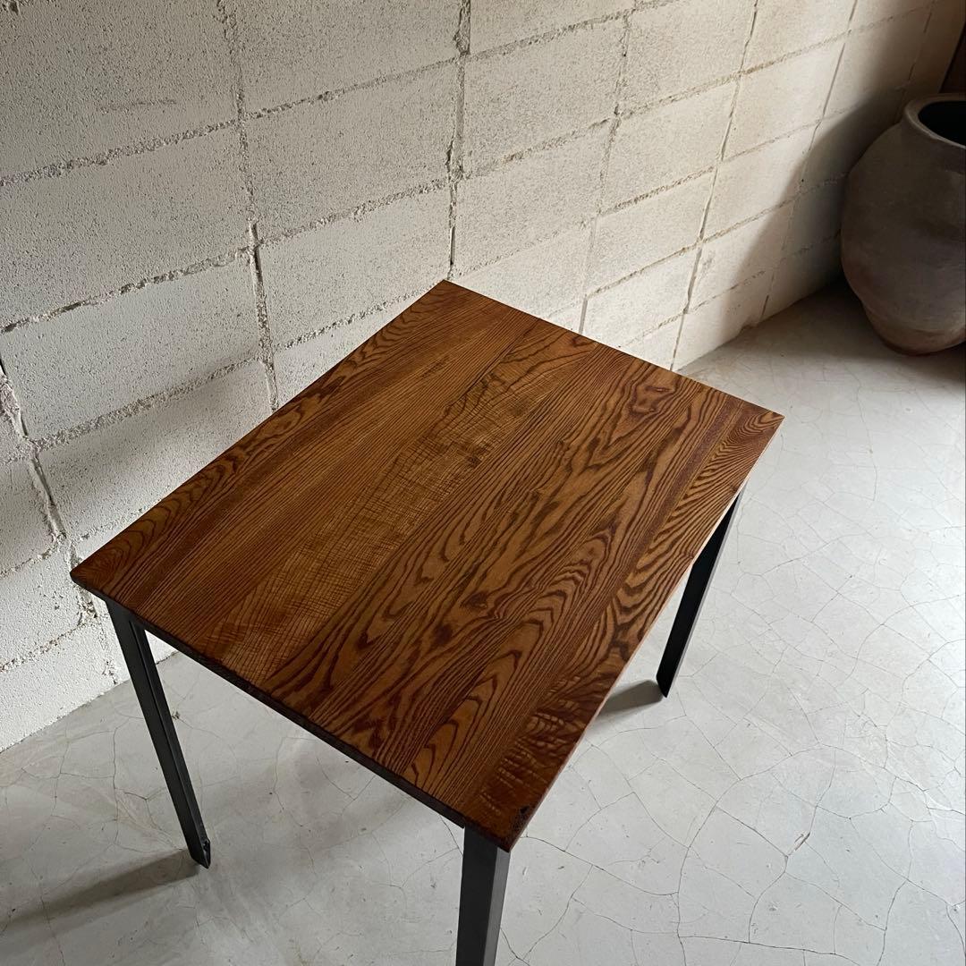 depeche アデペシュ　サイドテーブル　デスク　オーク無垢材　アイアン脚