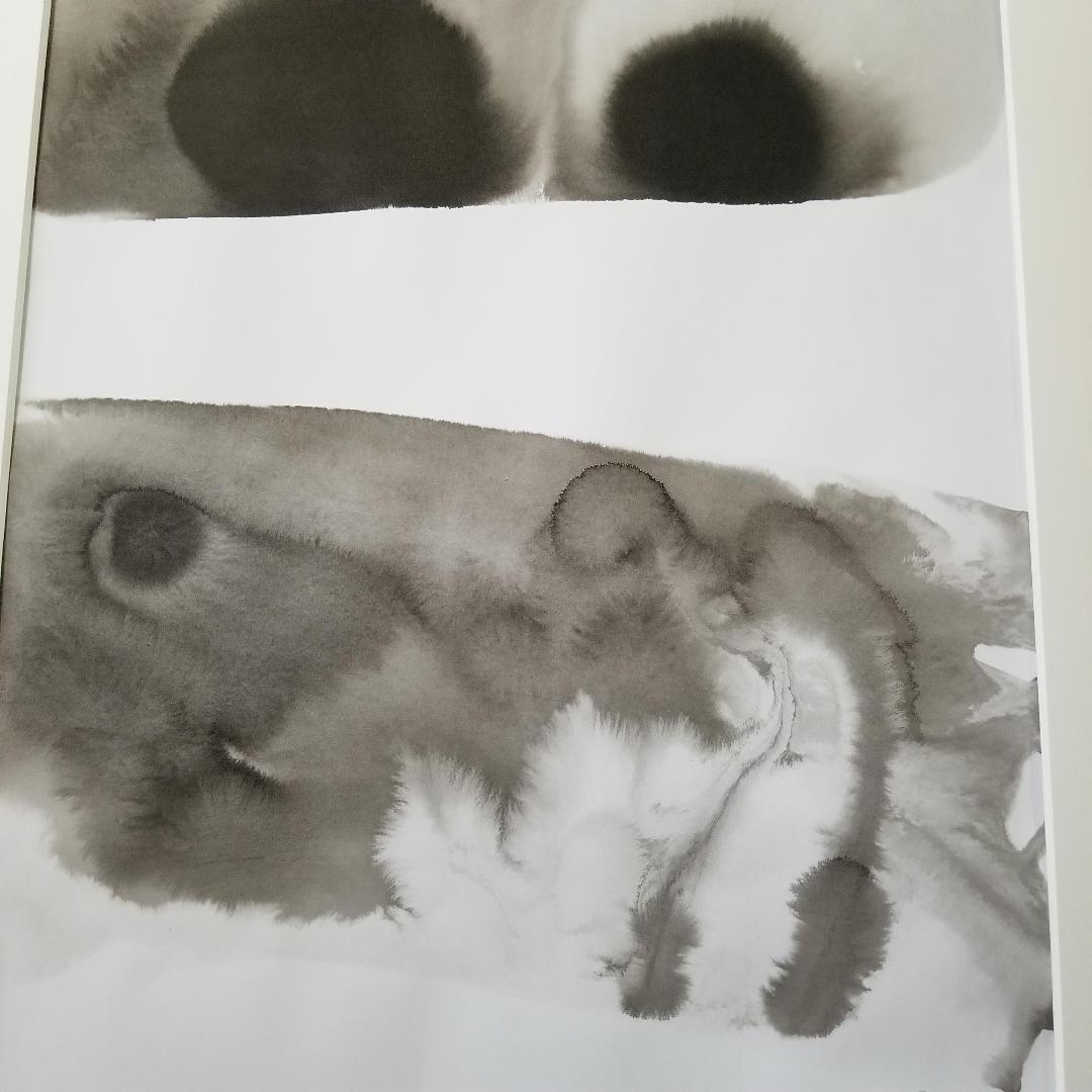 モノクロ絵画　抽象画　アート　B2サイズ　インテリア