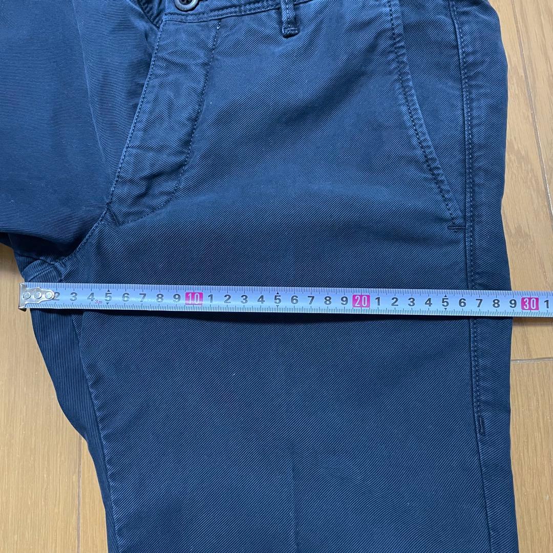 INCOTEX 100型 チノW29 ガーメントダイ ネイビー