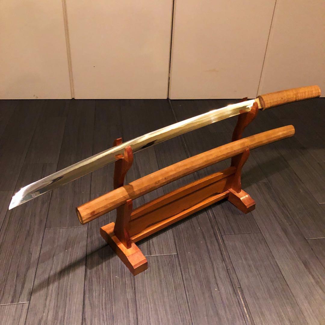 高級模造刀 高級居合刀　白鞘 合金製 長脇差　太刀　段平