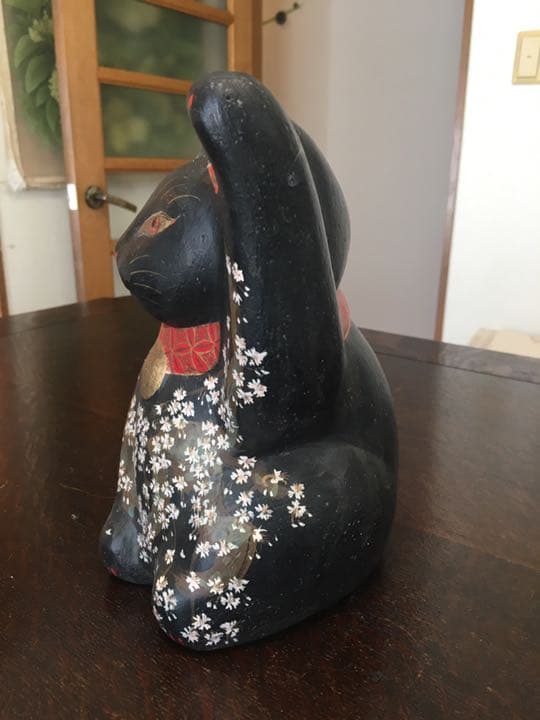 お値下げ依頼により　蝉丸 特大 招き猫