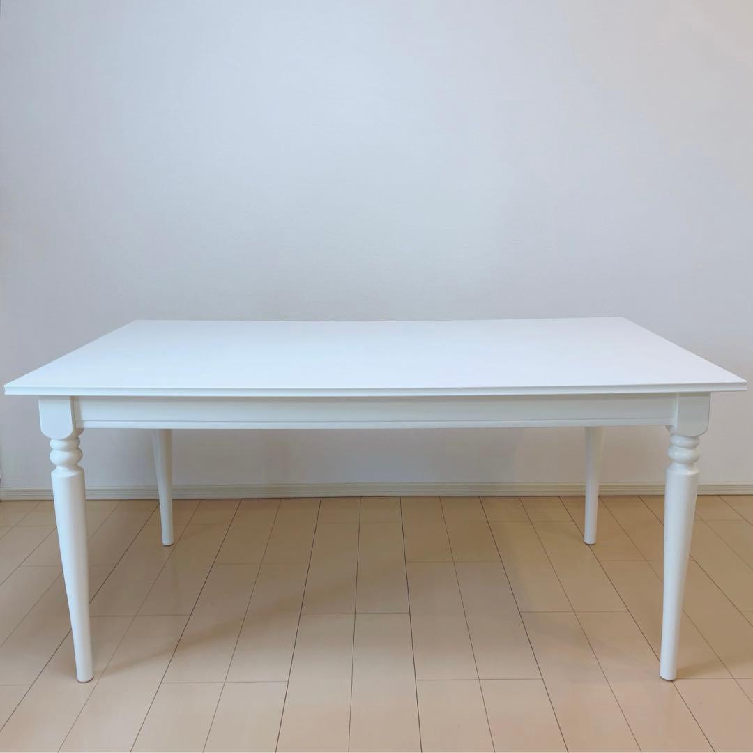 直接取引希望　IKEA イケア　インガートルプ　伸長式　ダイニングテーブル　白