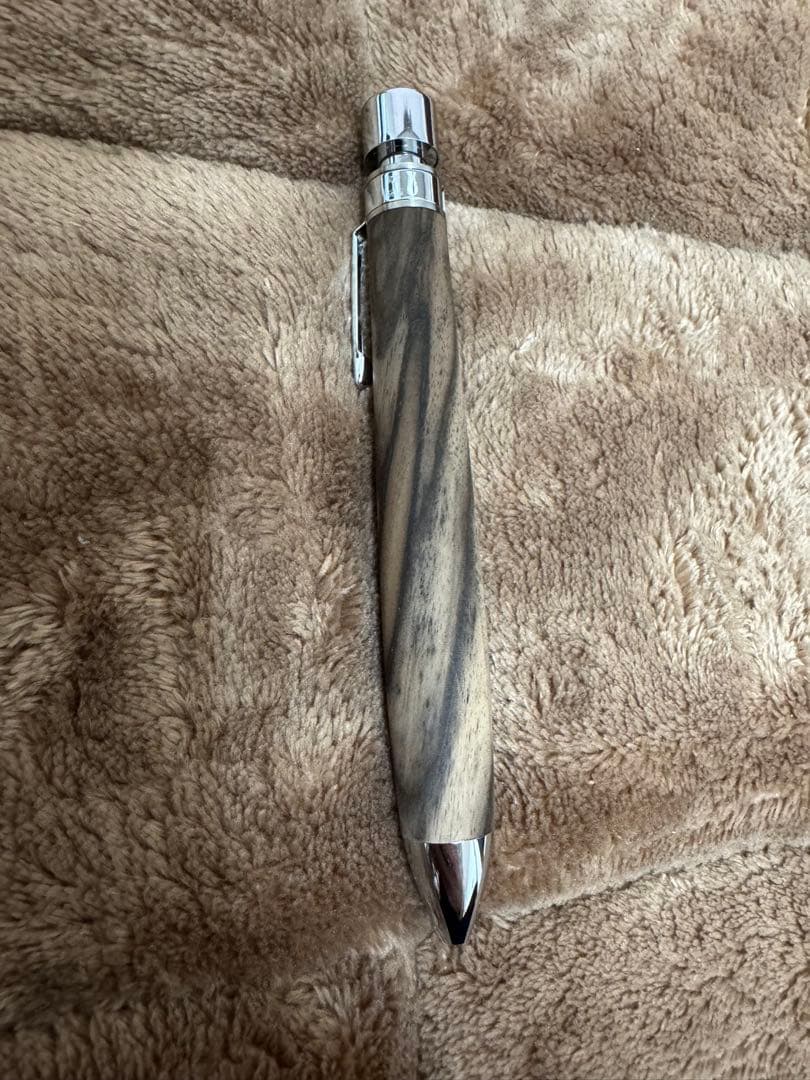 工房楔　グラッソ　黒柿　孔雀杢　シャーペン　ボールペン