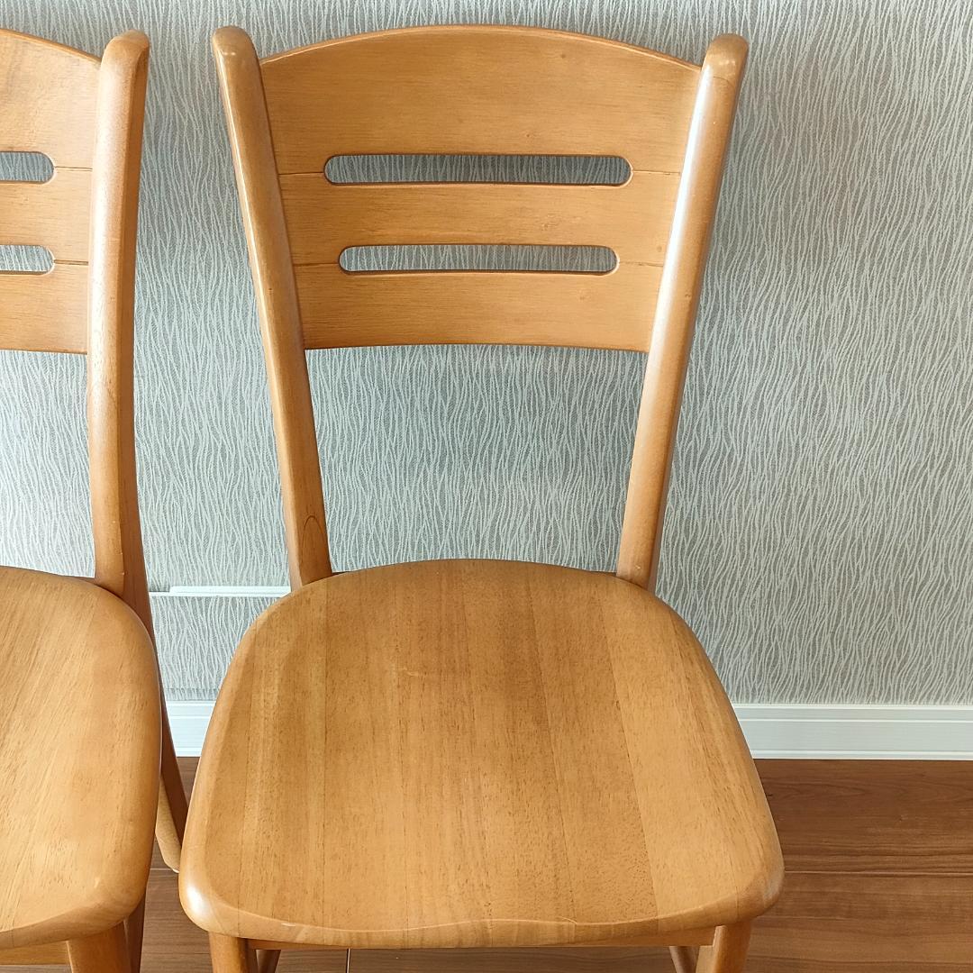 マルニ木工　伸長式　ダイニングテーブルセット　椅子2脚付き