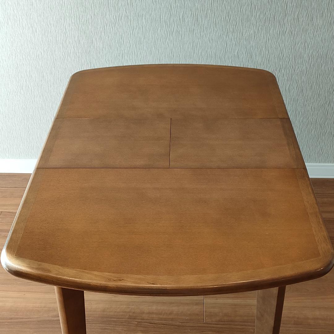 マルニ木工　伸長式　ダイニングテーブルセット　椅子2脚付き