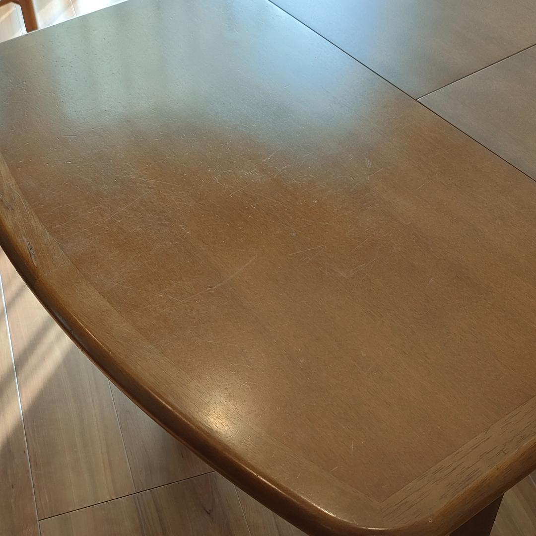 マルニ木工　伸長式　ダイニングテーブルセット　椅子2脚付き