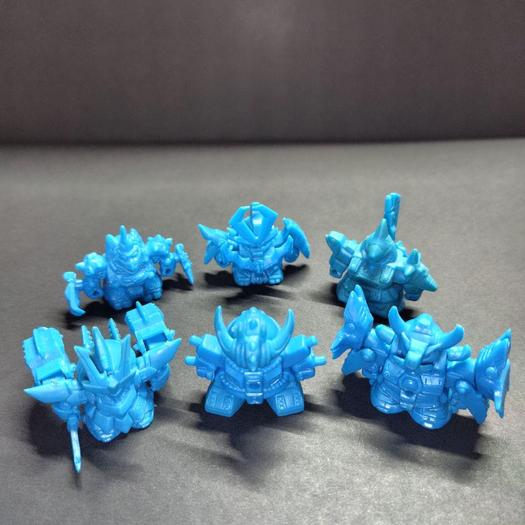 ガン消し　復活闇将軍　青揃い6体セット