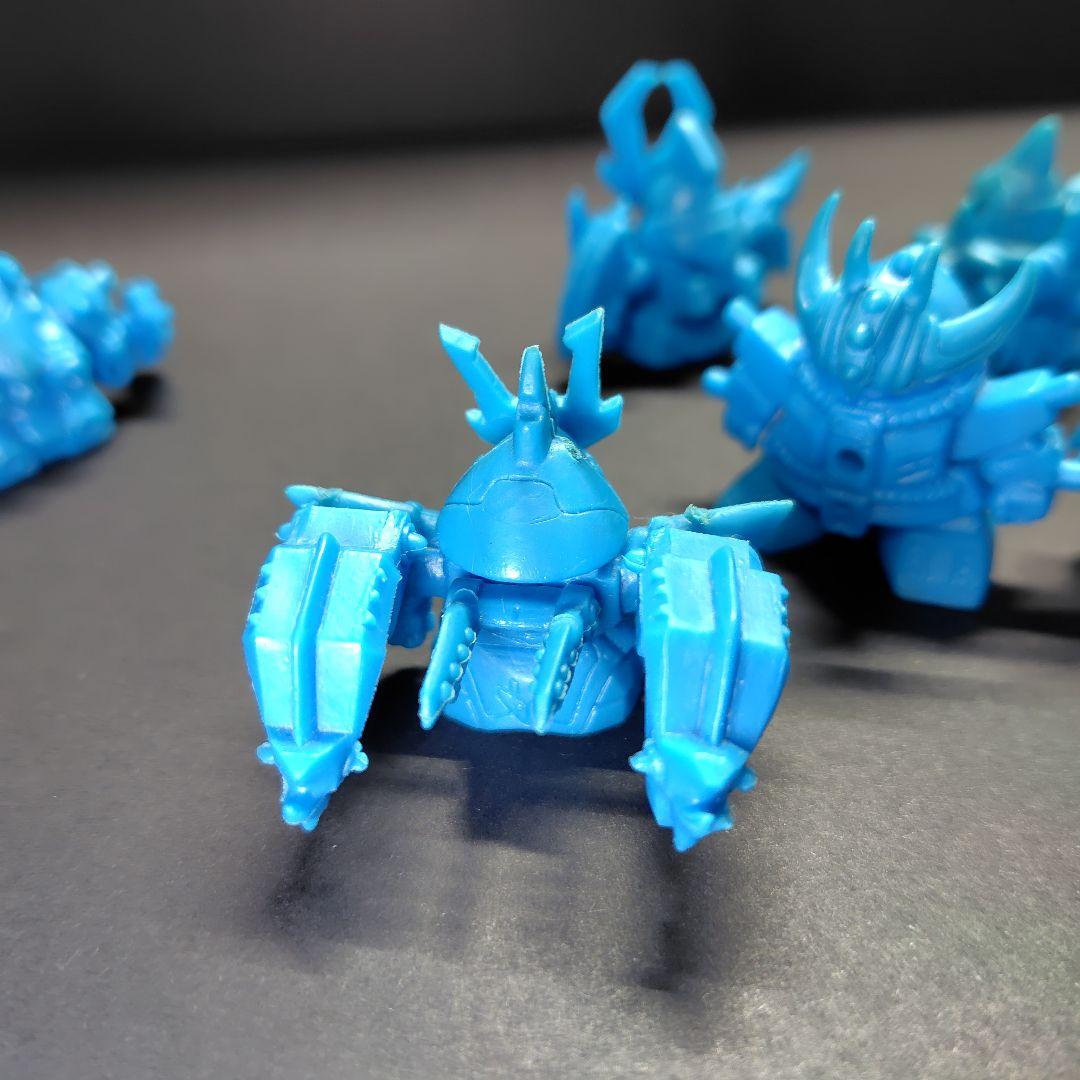 ガン消し　復活闇将軍　青揃い6体セット