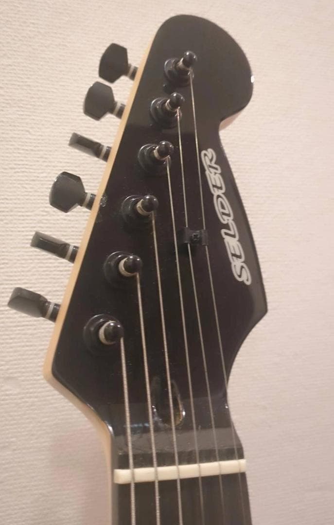 【美品】SELDER ストラトキャスター ブラック/グリーン オマケ付き