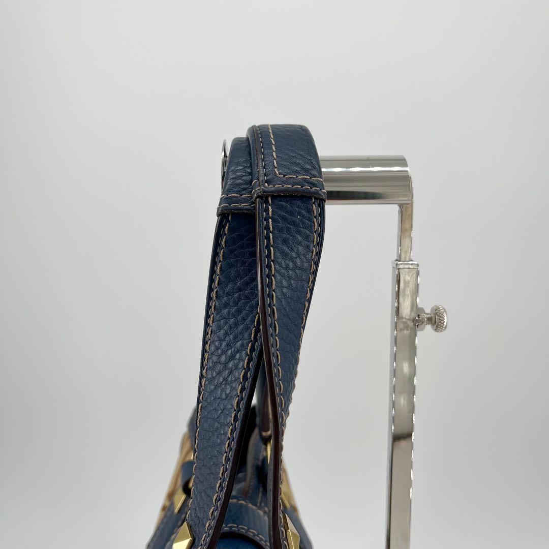 バッグ Vintage Coach Handbag Studs Navy y2k