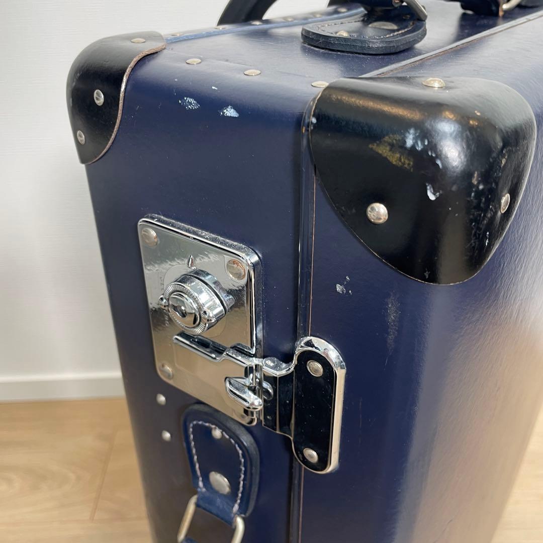 GLOBE TROTTER グローブトロッター スーツケース ネイビー 二輪