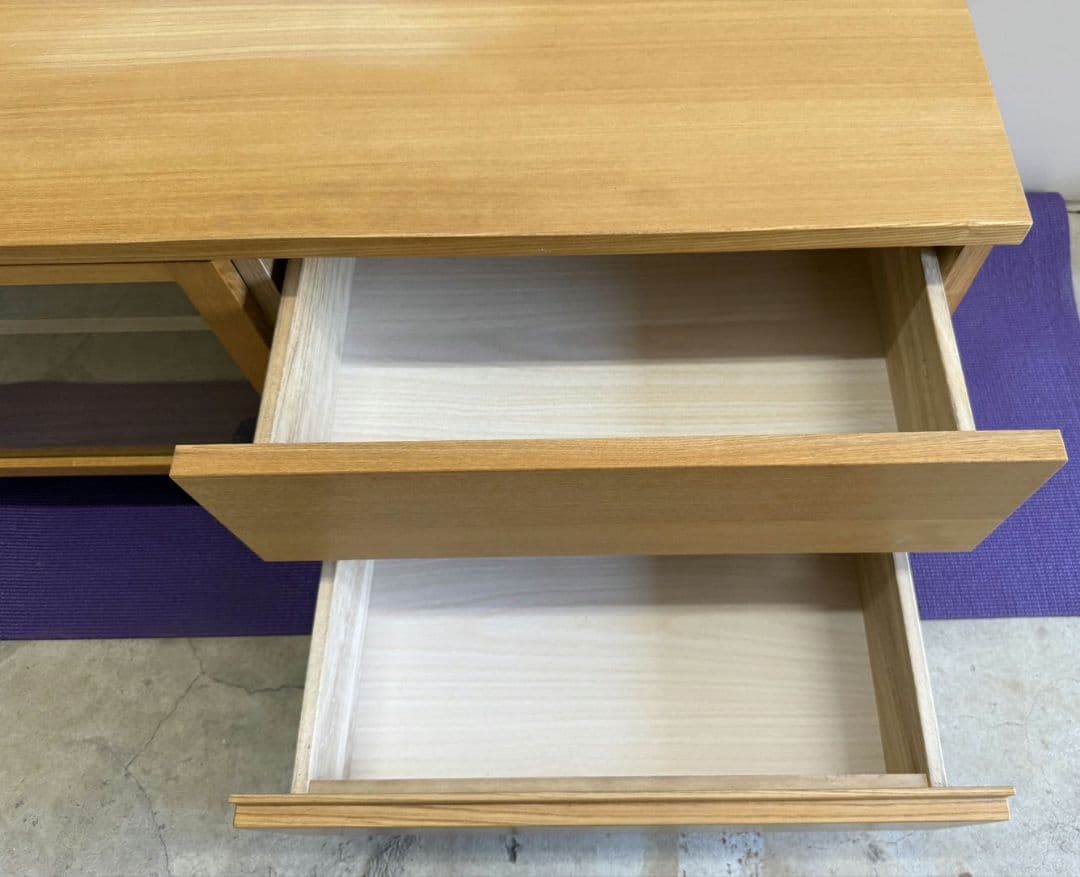 toko 廃盤品 無印良品 テレビボード 110cm タモ材 SE11TV