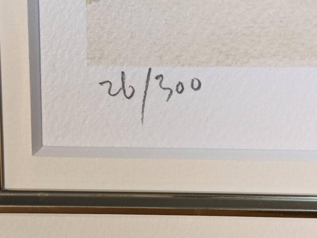 【真作】版画　織田義郎　リトグラフ　ポルトフィーノ　人気画家　名品　T164