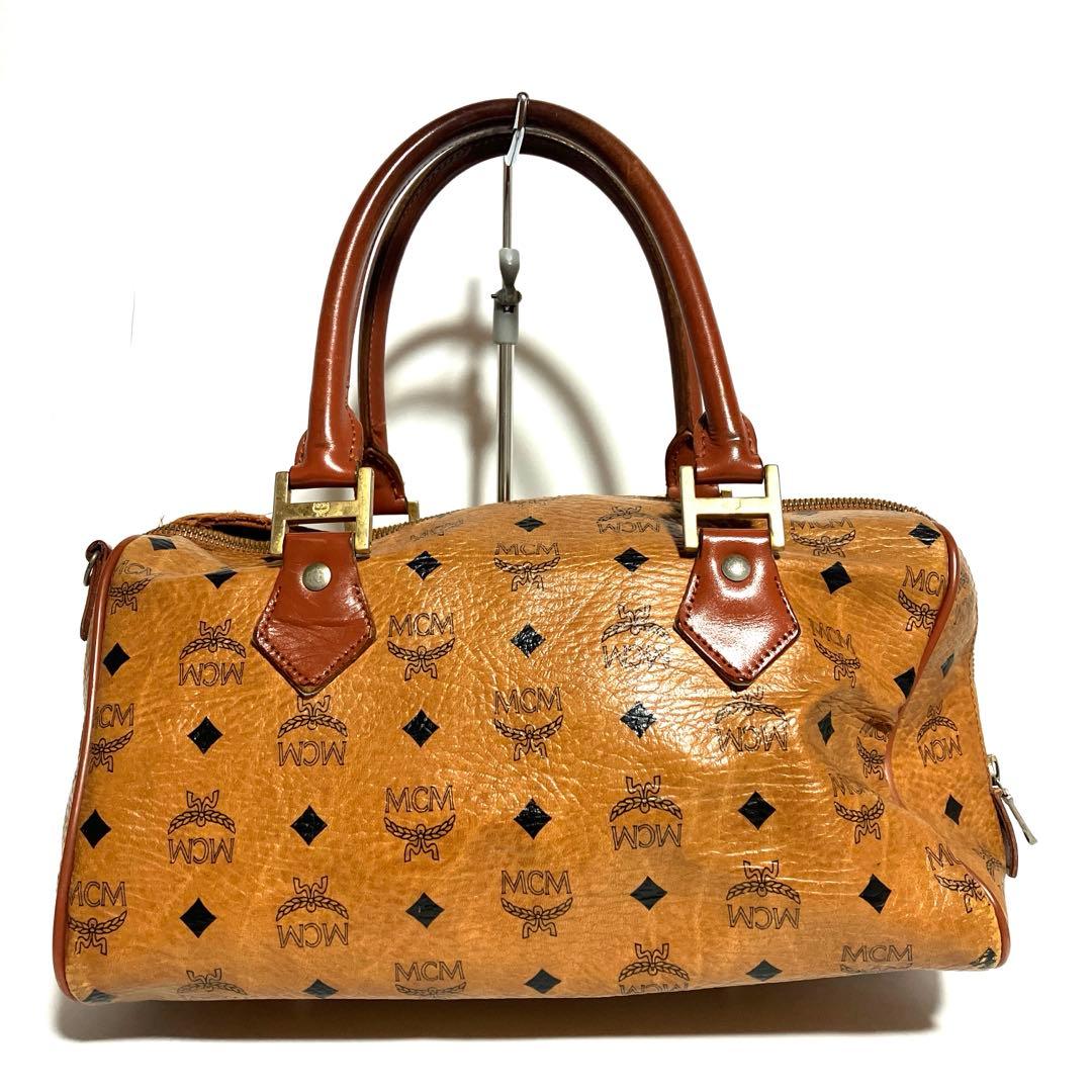 【ヴィンテージ】MCM ヴィセトス ミニボストン ハンドバッグ