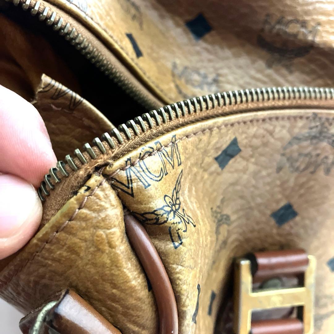 【ヴィンテージ】MCM ヴィセトス ミニボストン ハンドバッグ