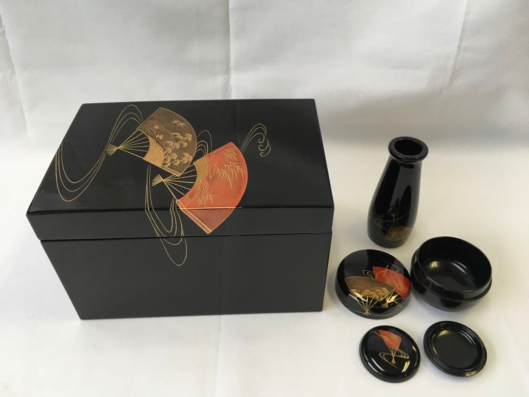 利休箱　輪島塗　祥明　箱瀬淳一作