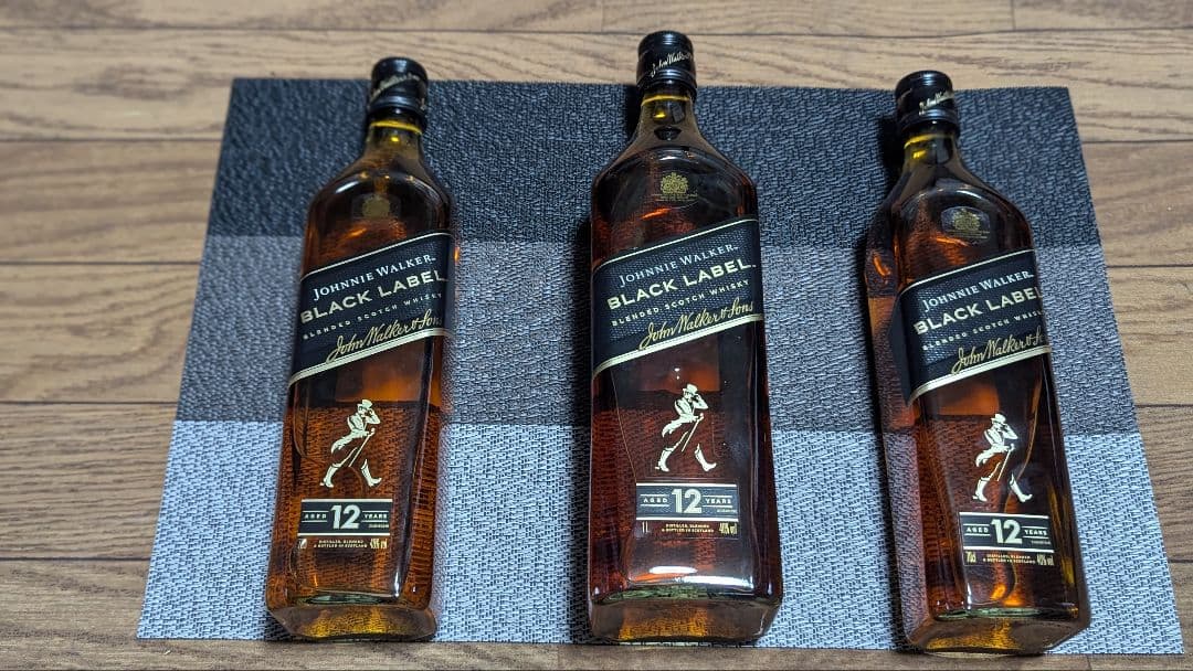 ジョニー・ウォーカー ブラックラベル 12年 3本セット　新品未開封