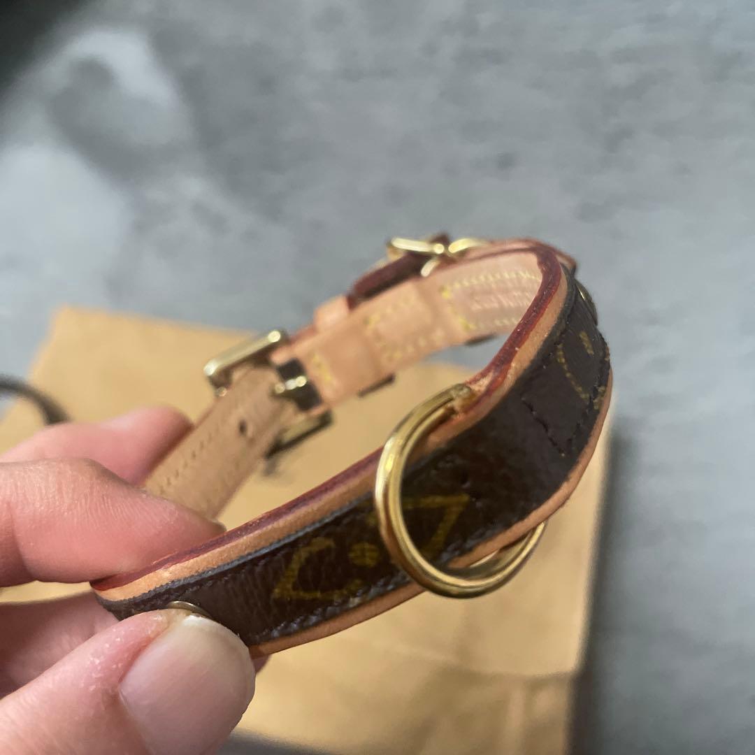 ルイヴィトン★美品ペットリードと首輪セット★モノグラム★小型犬XS