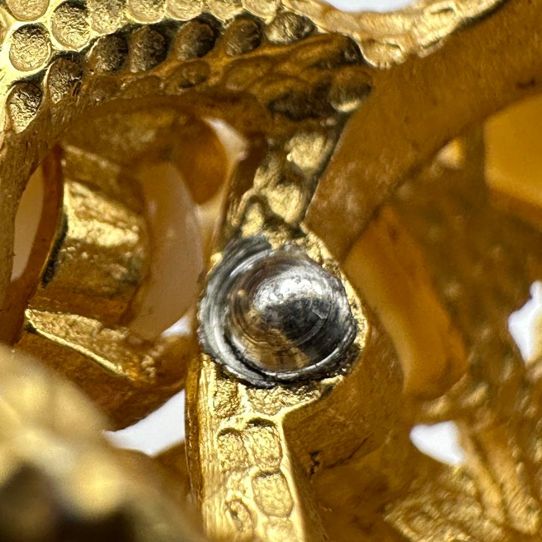 【希少】BOUCHER ブーシェ ブローチ リーフ フェイクパール ゴールド