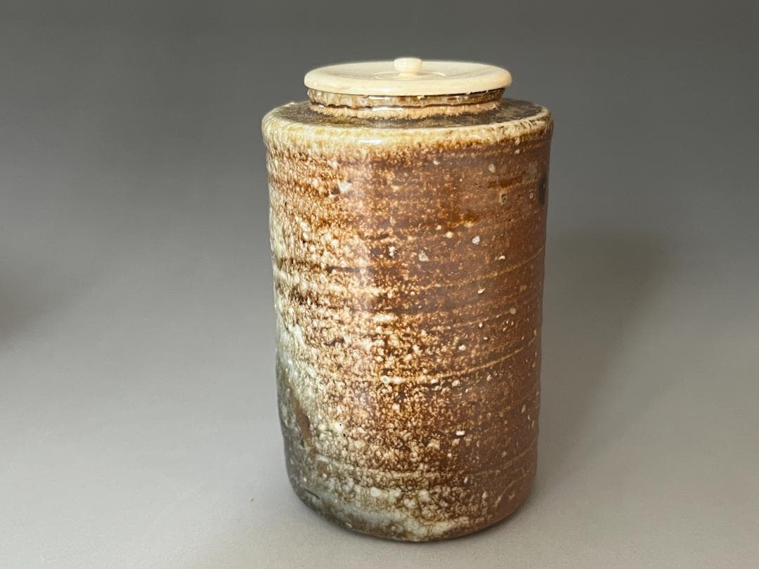 堀内宗心書付　保庭楽入造　信楽茶入　銘「松風」　茶道具　表千家