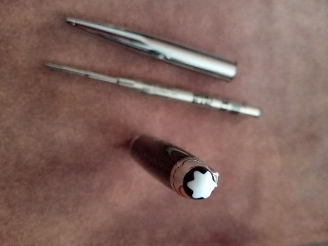 モンブラン ボールペン #164 カーボンスティール クラシック