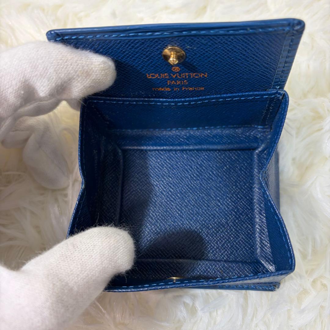 【✨良品✨】ルイヴィトン エピ ケース ポルトモネボワット ブルー