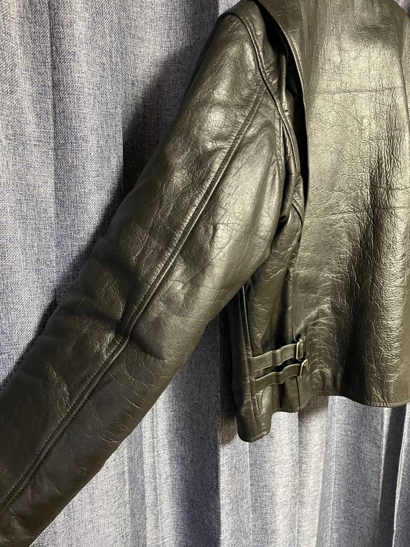 HORN WORKS 5Lブラック シングルライダースジャケット